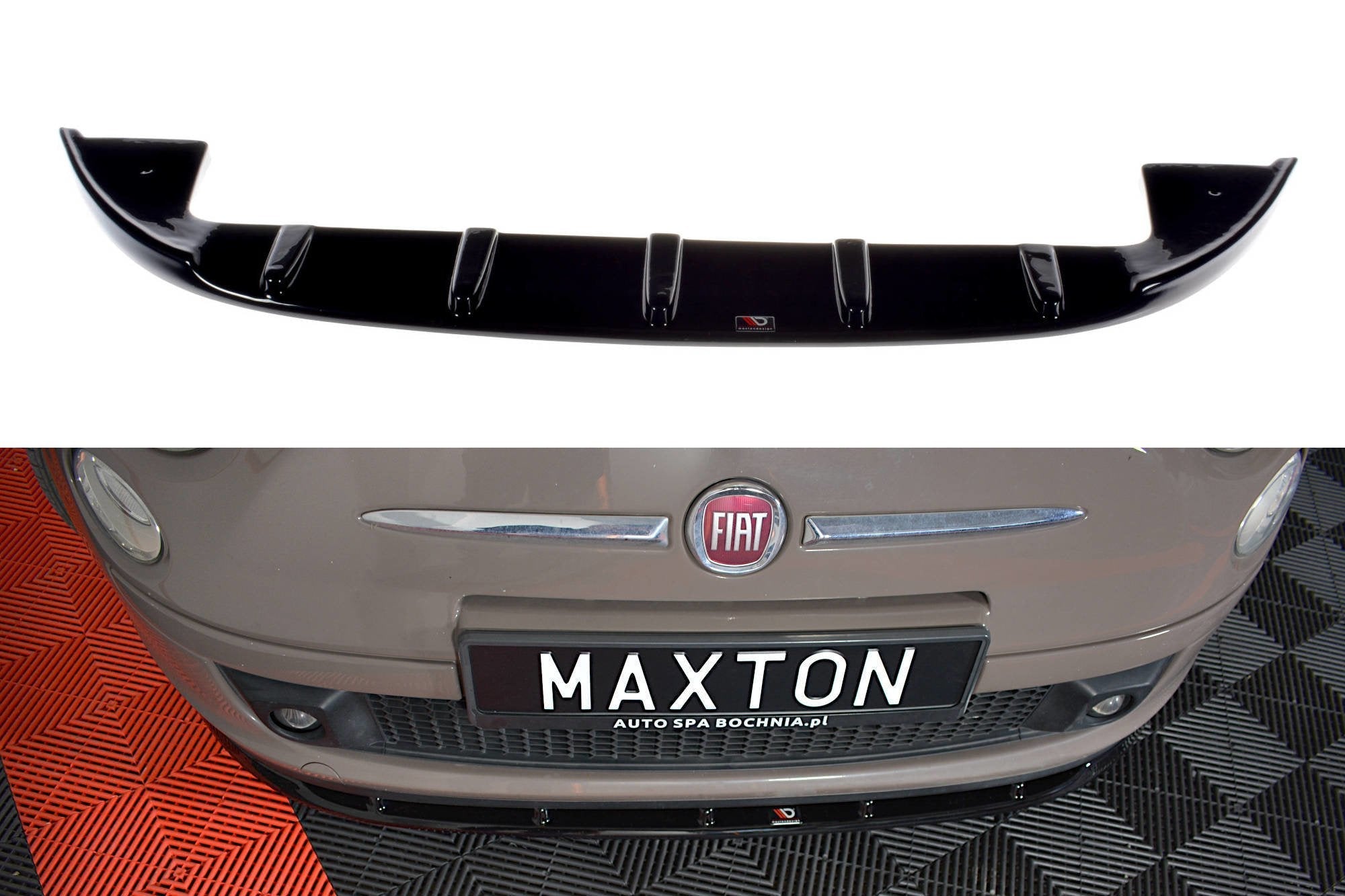 Maxton Design - Frontlippe V1 für FIAT 500 HATCHBACK vor Facelift - Aerowerk.