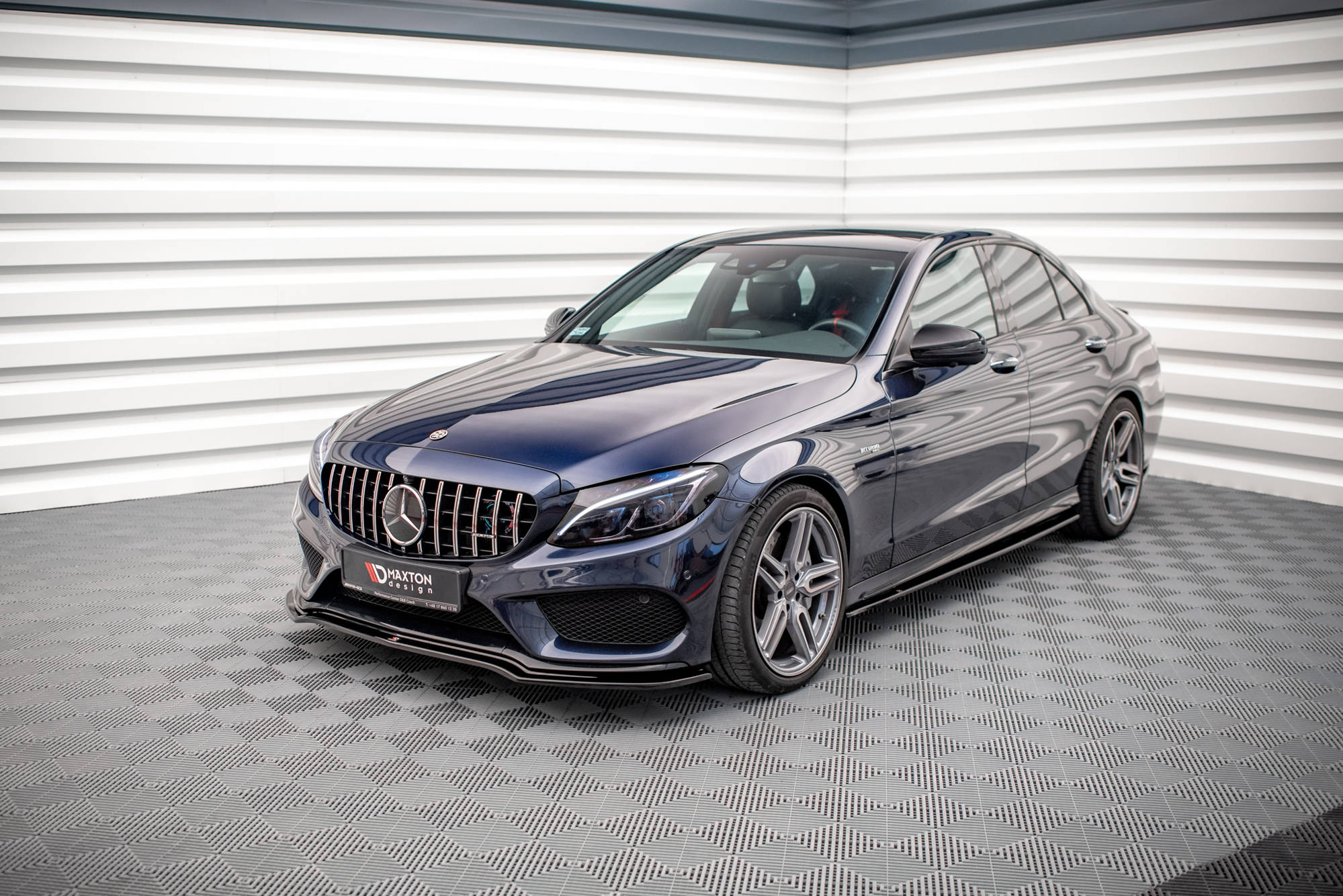 Maxton Design - Frontlippe V1 für Mercedes - AMG C 43 / AMG - Line W205 - Aerowerk.
