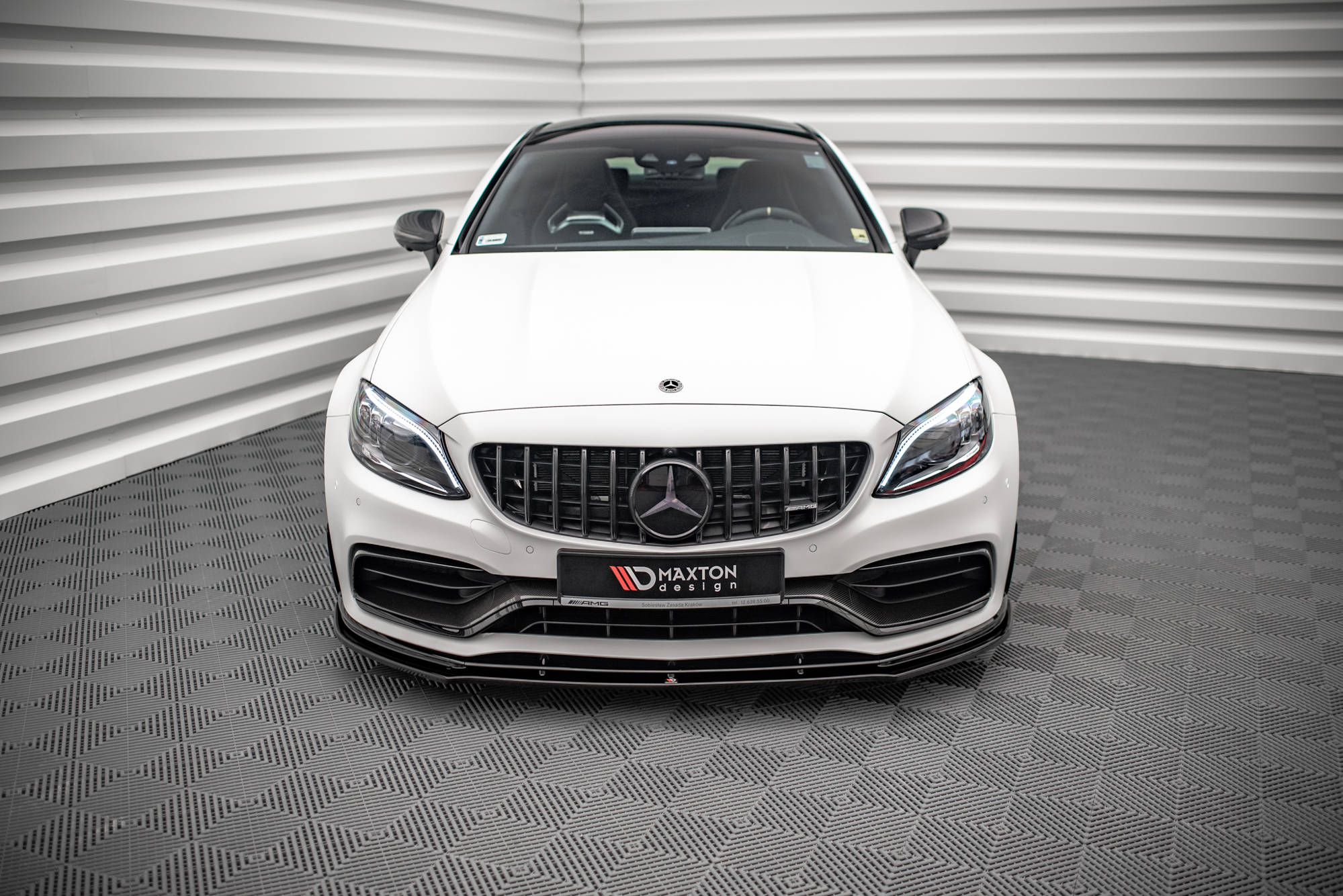 Maxton Design - Frontlippe V1 für Mercedes - AMG C63 Coupe AMG Aero Pack C205 Facelift - Aerowerk.