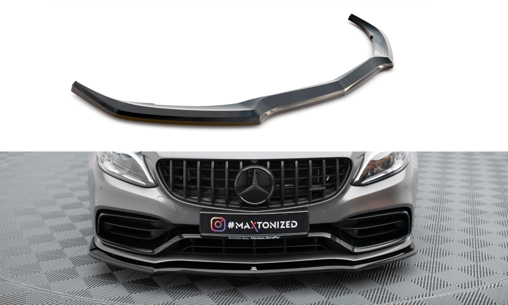 Maxton Design - Frontlippe V1 für Mercedes - AMG C63 Limousine / Kombi W205 Facelift - Aerowerk.