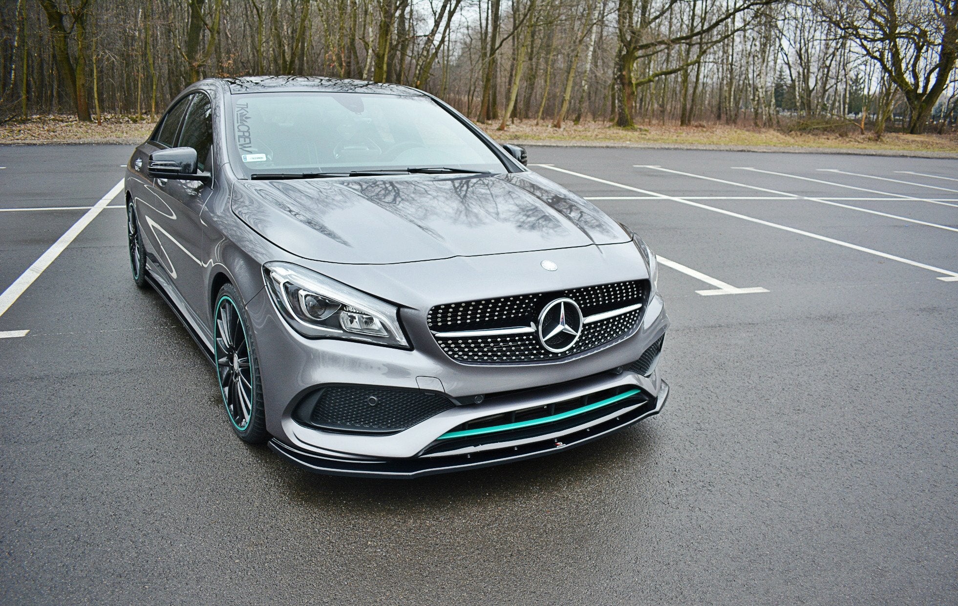 Maxton Design - Frontlippe V1 für Mercedes CLA C117 AMG - LINE FACELIFT - Aerowerk.
