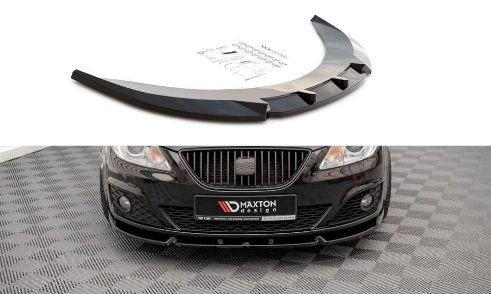 Maxton Design - Frontlippe V1 für Seat Exeo schwarz matt - Aerowerk.