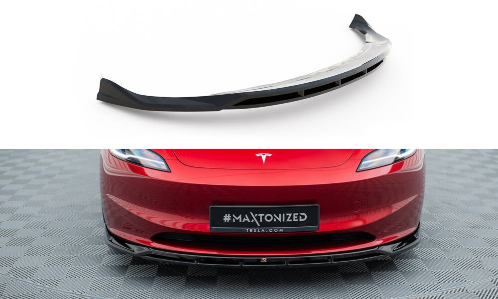 Maxton Design - Frontlippe V1 für Tesla Model 3 Project HighlandFacelift - Aerowerk.