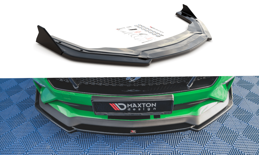 Maxton Design - Frontlippe V2 + Flaps für Ford Mustang GT Mk6 Facelift - Aerowerk.