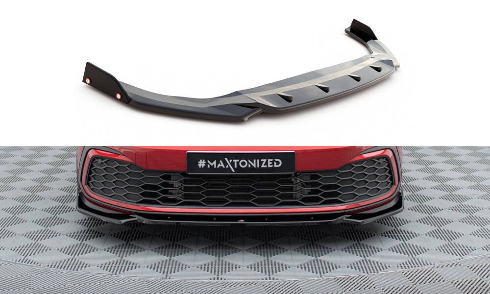 Maxton Design - Frontlippe V2 + Flaps für VW Golf GTI / GTE / GTD / R - Line Mk8 - Aerowerk.