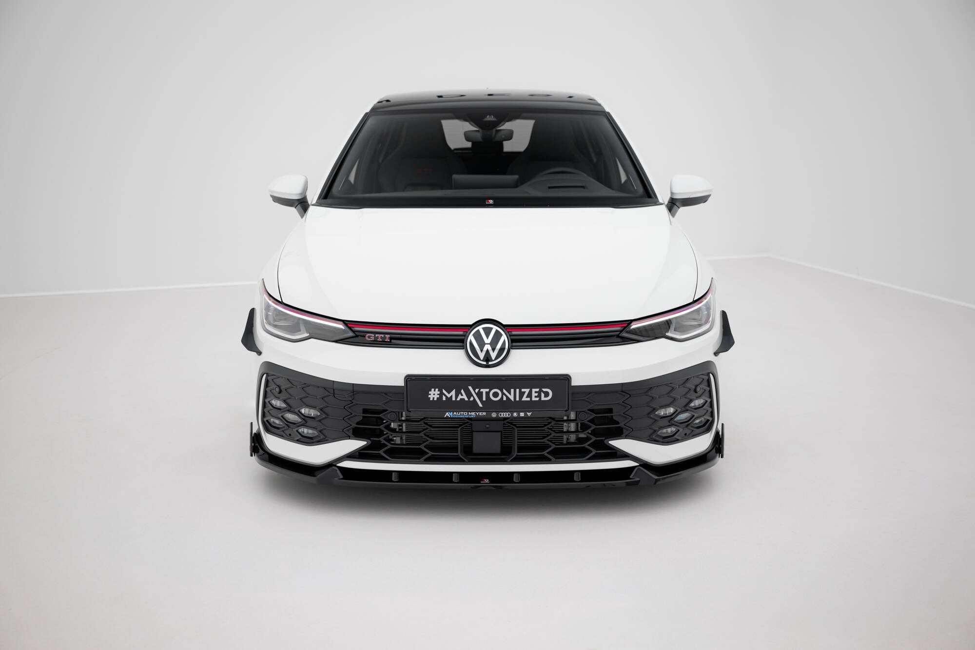 Maxton Design - Frontlippe V2 + Flaps für VW Golf GTI / GTE / R - Line Mk8 Facelift - Aerowerk.