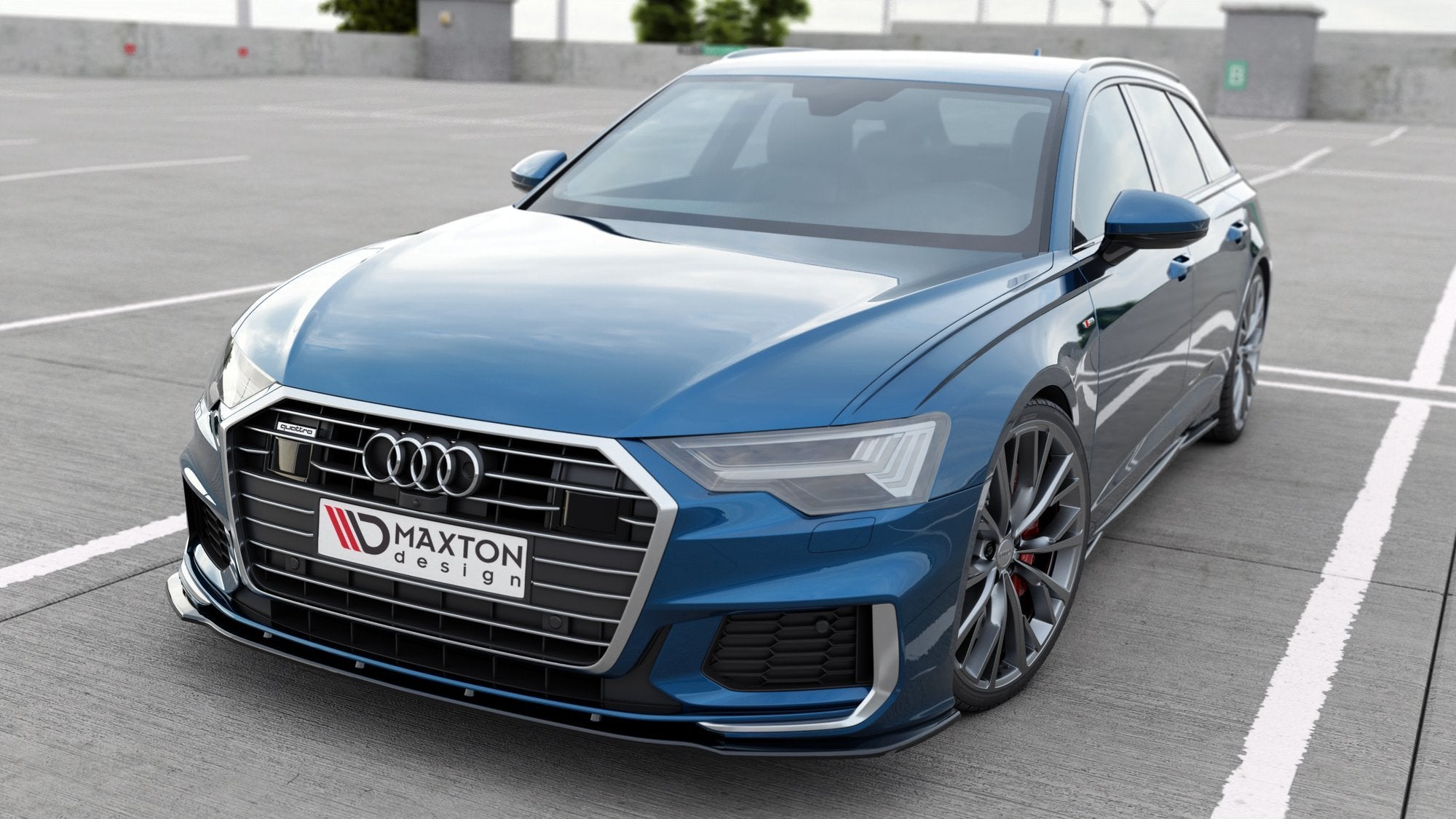 Maxton Design - Frontlippe V2 für Audi A6 S - Line / S6 C8 / C8 Facelift - Aerowerk.