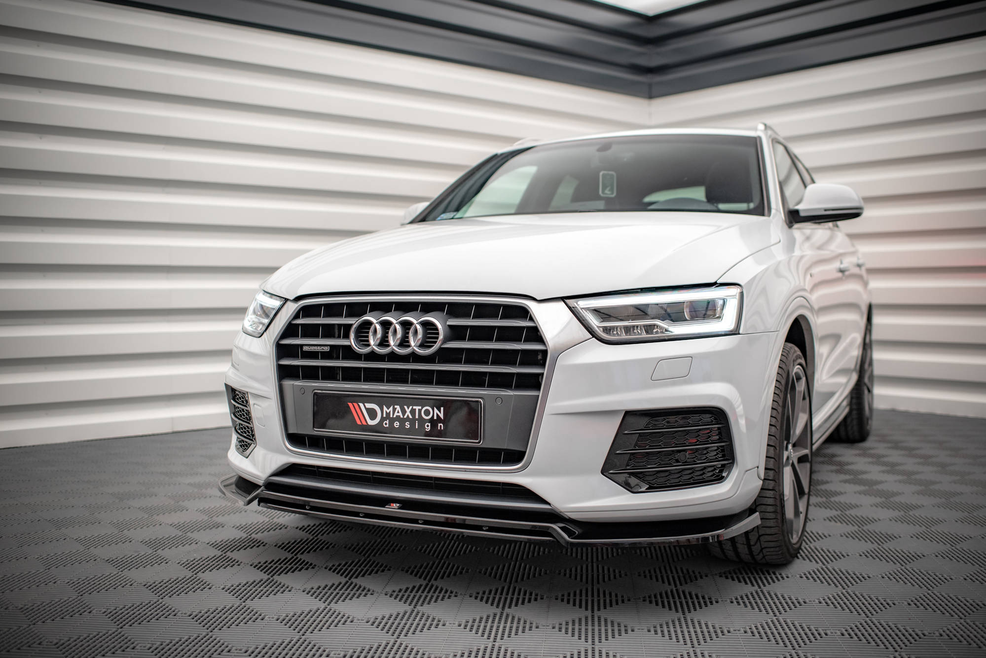 Maxton Design - Frontlippe V2 für Audi Q3 Sport 8U Facelift - Aerowerk.