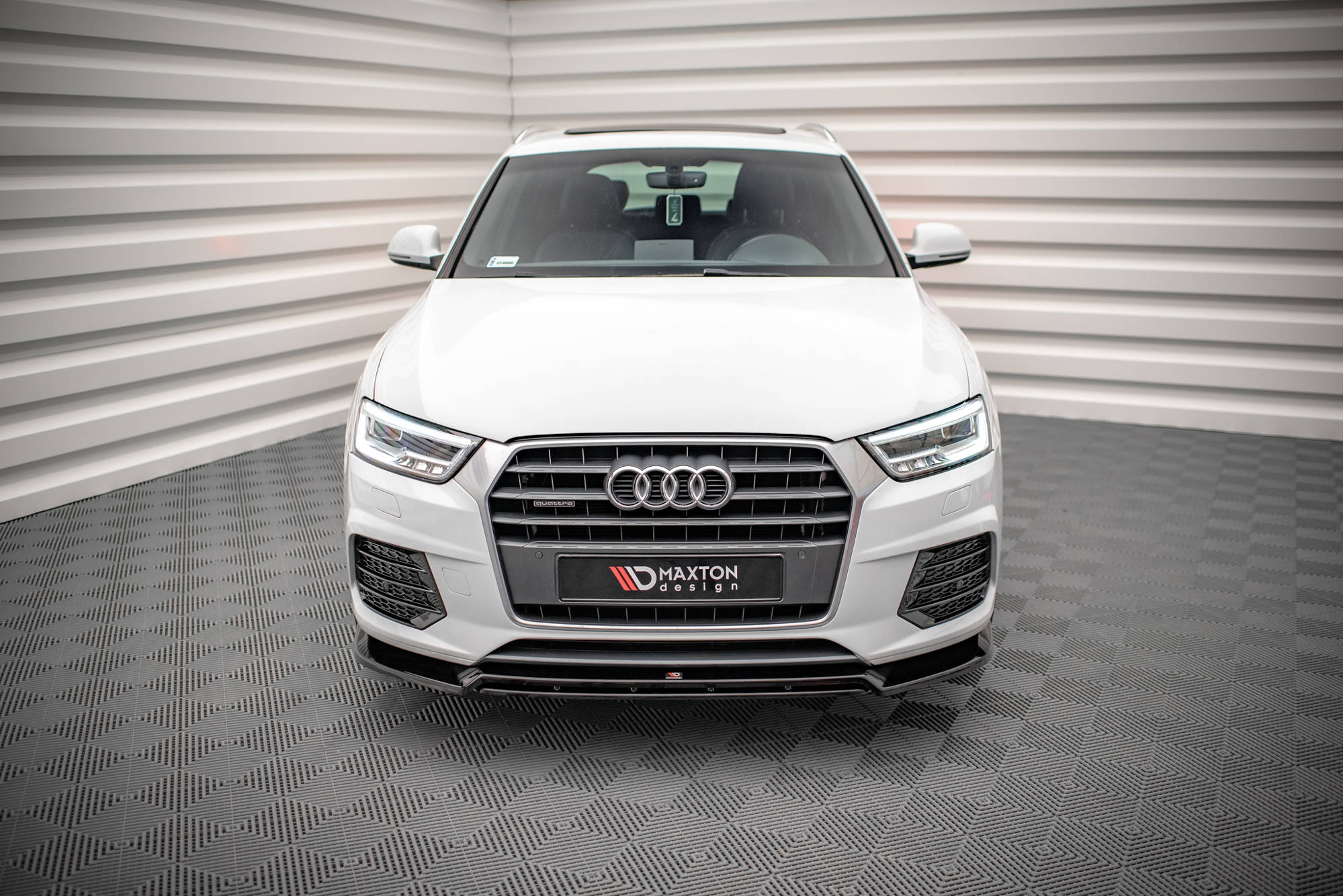 Maxton Design - Frontlippe V2 für Audi Q3 Sport 8U Facelift - Aerowerk.