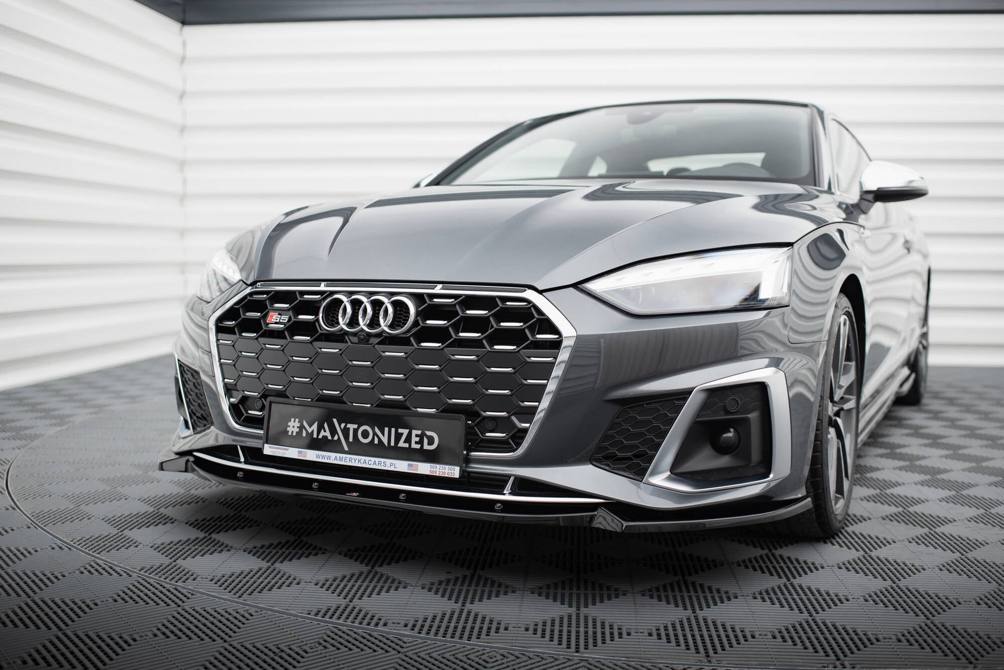 Maxton Design - Frontlippe V2 für Audi S5 / A5 S - Line F5 Facelift - Aerowerk.
