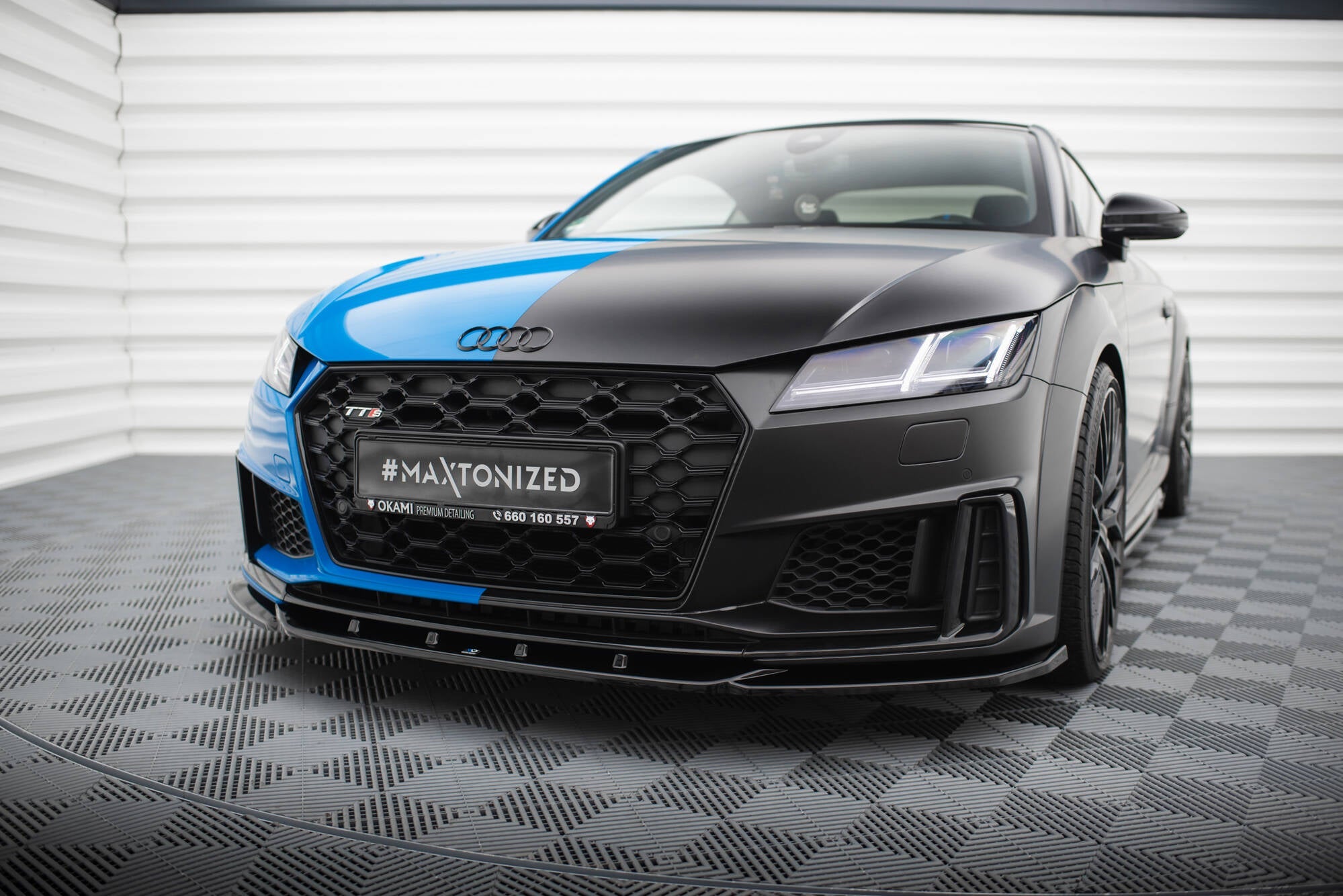 Maxton Design - Frontlippe V2 für Audi TT S / TT S - Line 8S Facelift - Aerowerk.