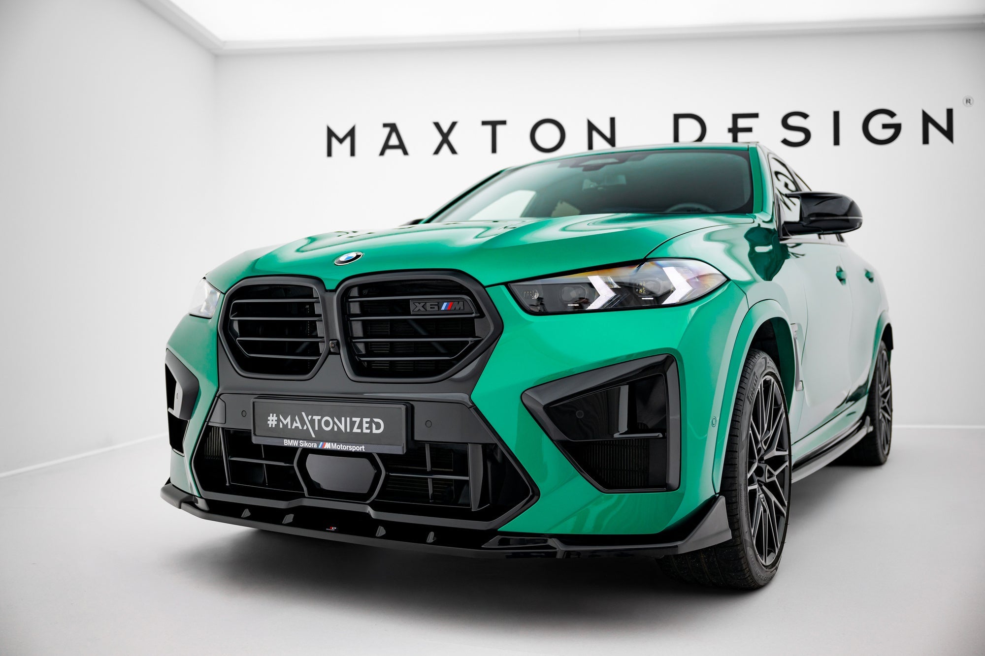 Maxton Design - Frontlippe V2 für BMW X6 M F96 Facelift - Aerowerk.