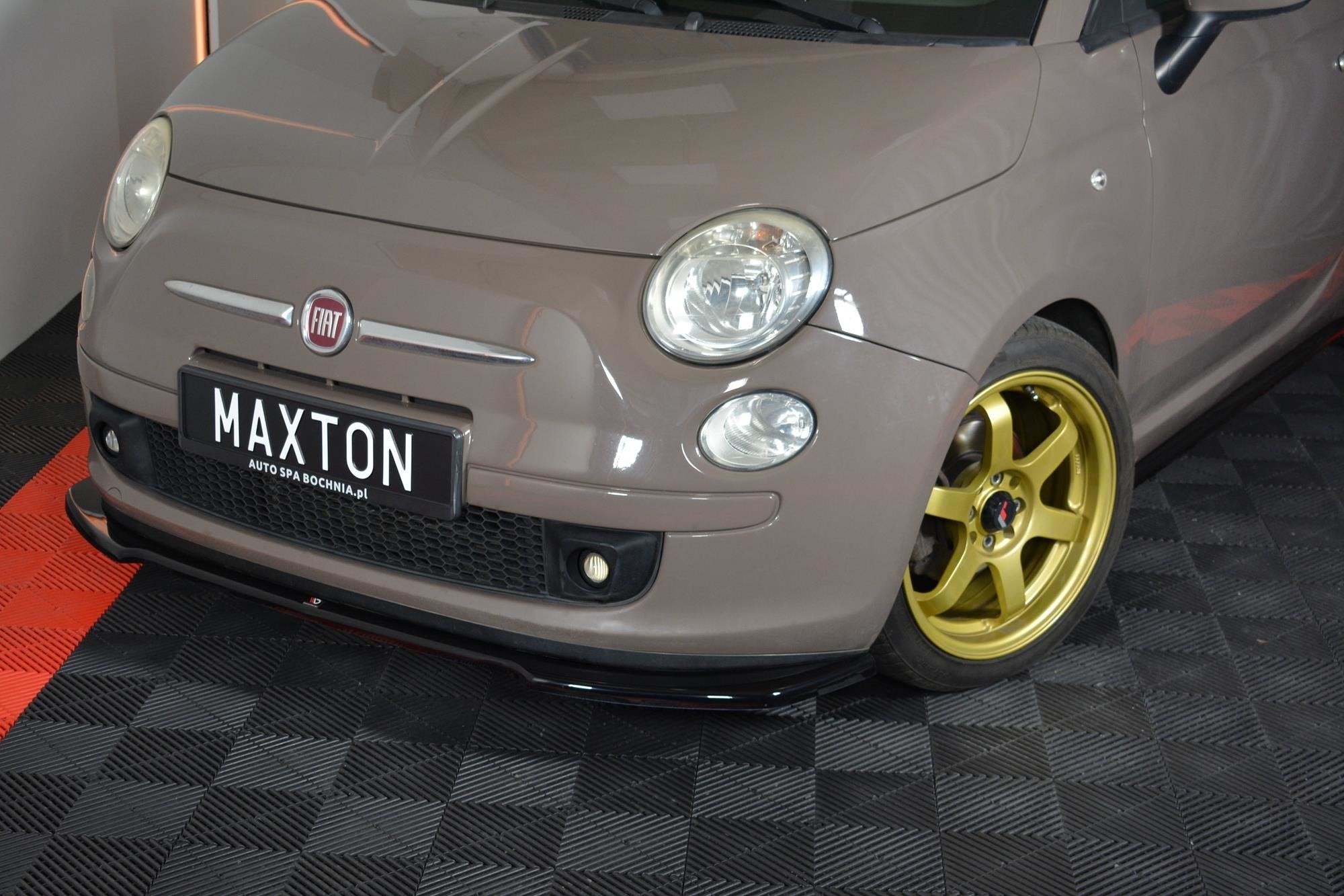 Maxton Design - Frontlippe V2 für FIAT 500 HATCHBACK vor Facelift - Aerowerk.