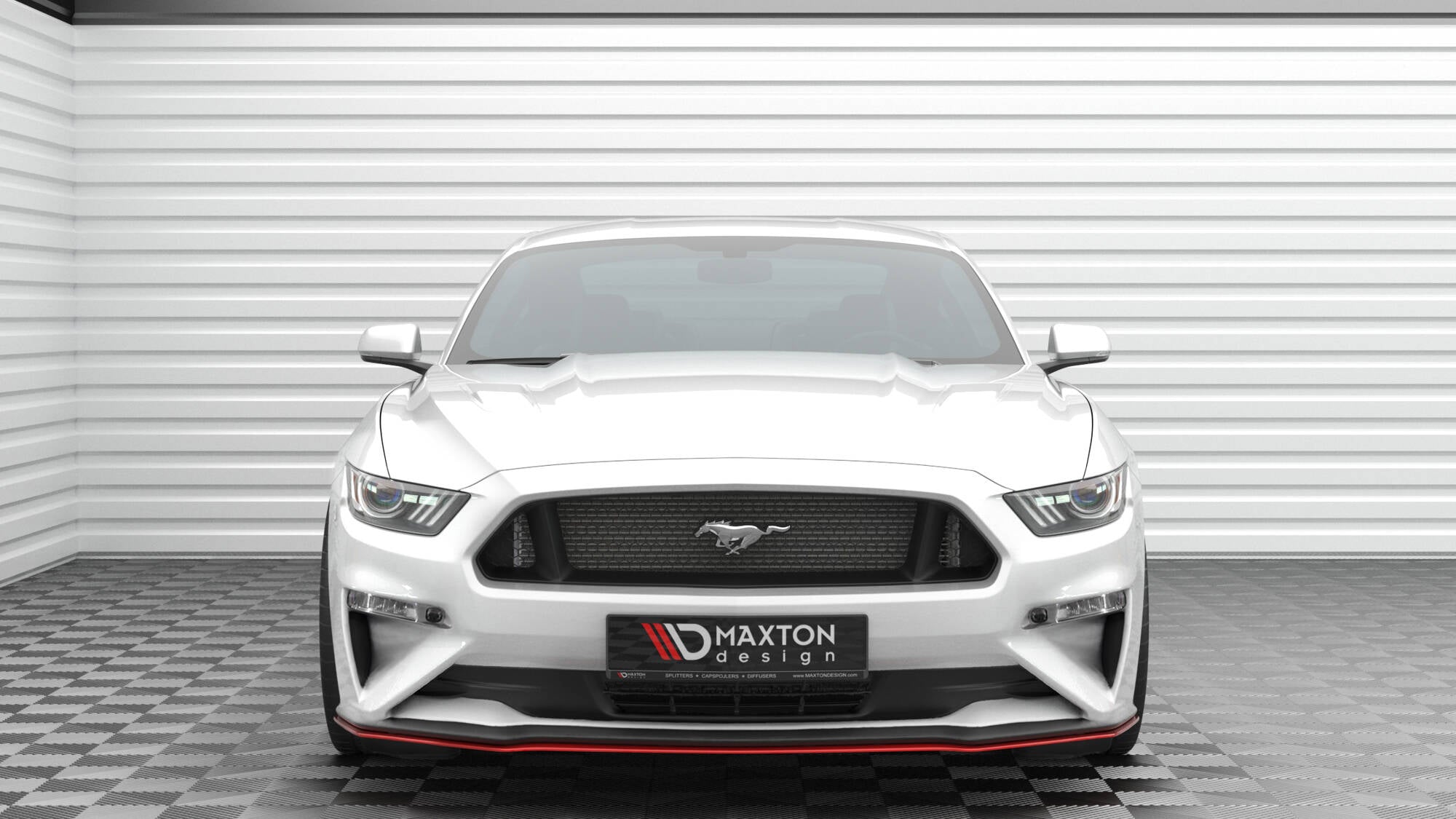 Maxton Design - Frontlippe V2 für Ford Mustang Mk6 Facelift - Aerowerk.