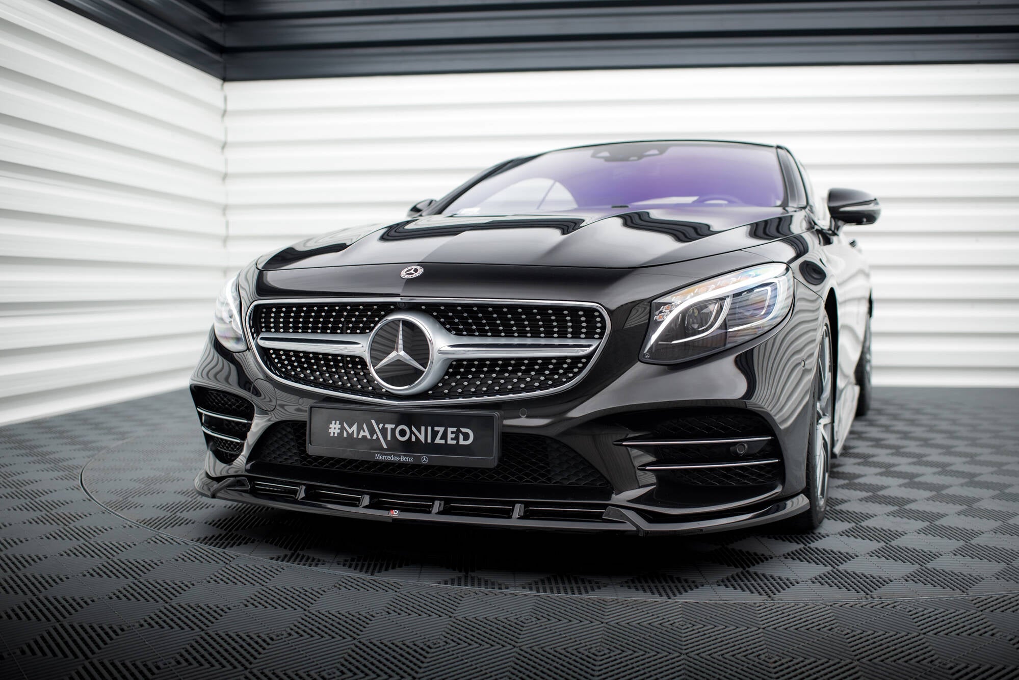 Maxton Design - Frontlippe V2 für Mercedes - Benz S Coupe AMG - Line C217 Facelift - Aerowerk.