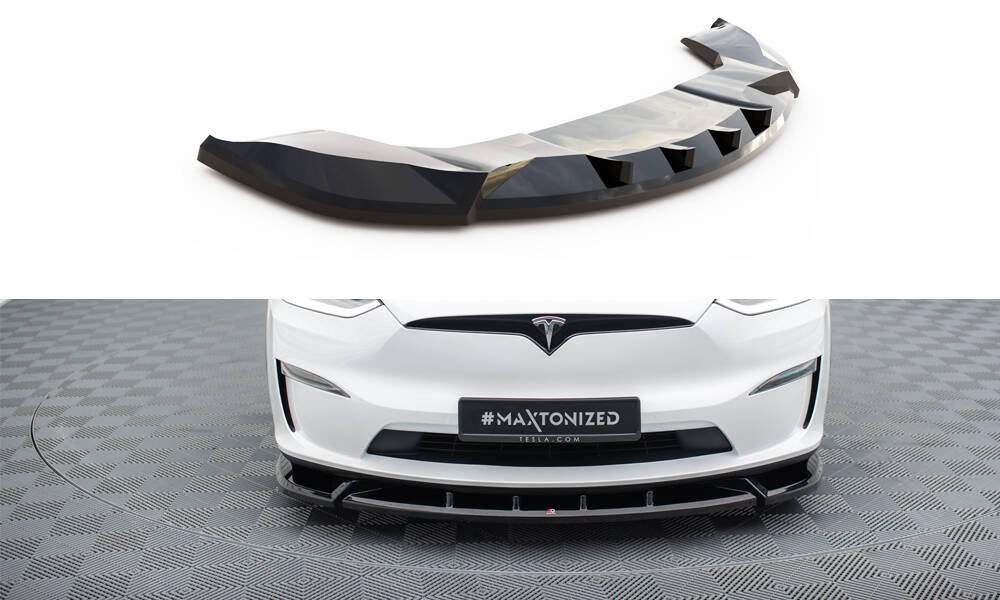 Maxton Design - Frontlippe V2 für Tesla Model X Mk1 Facelift - Aerowerk.