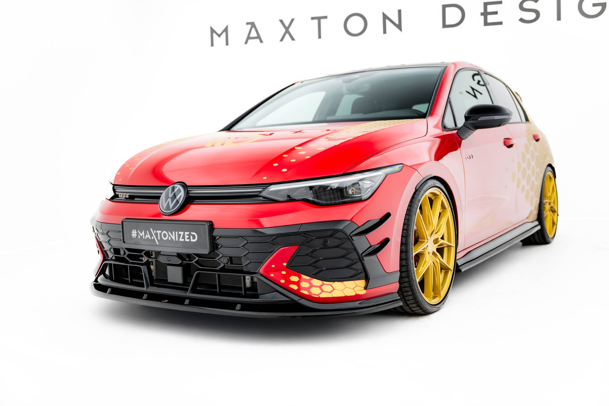 Maxton Design - Frontlippe V2 für VW Golf GTI Clubsport Mk8 Facelift - Aerowerk.