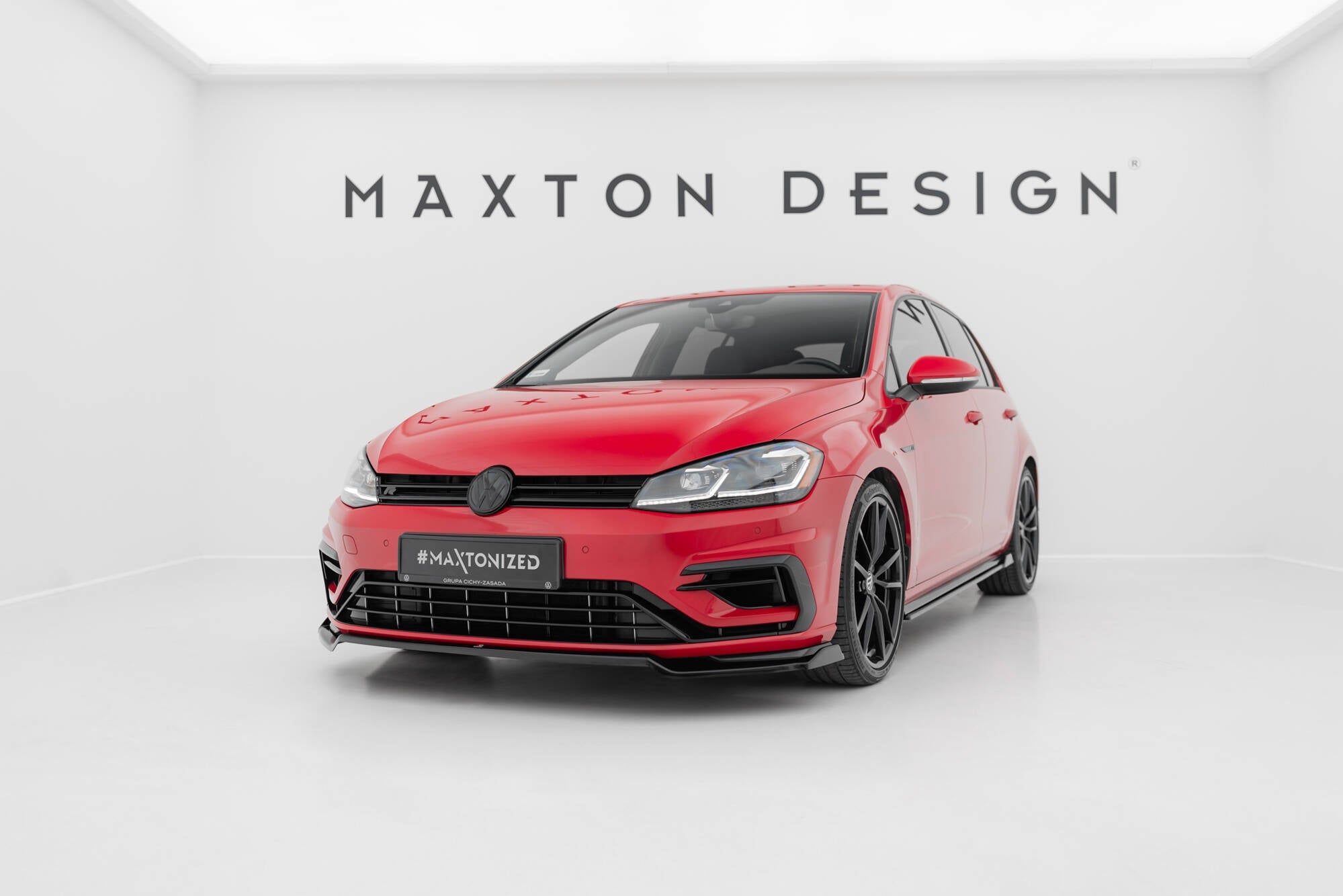Maxton Design - Frontlippe V2 für VW Golf R / R - Line Mk7 Facelift - Aerowerk.