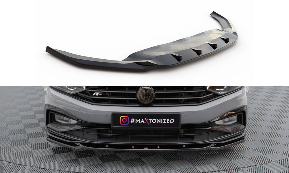Maxton Design - Frontlippe V2 für VW Passat R - Line B8 Facelift - Aerowerk.