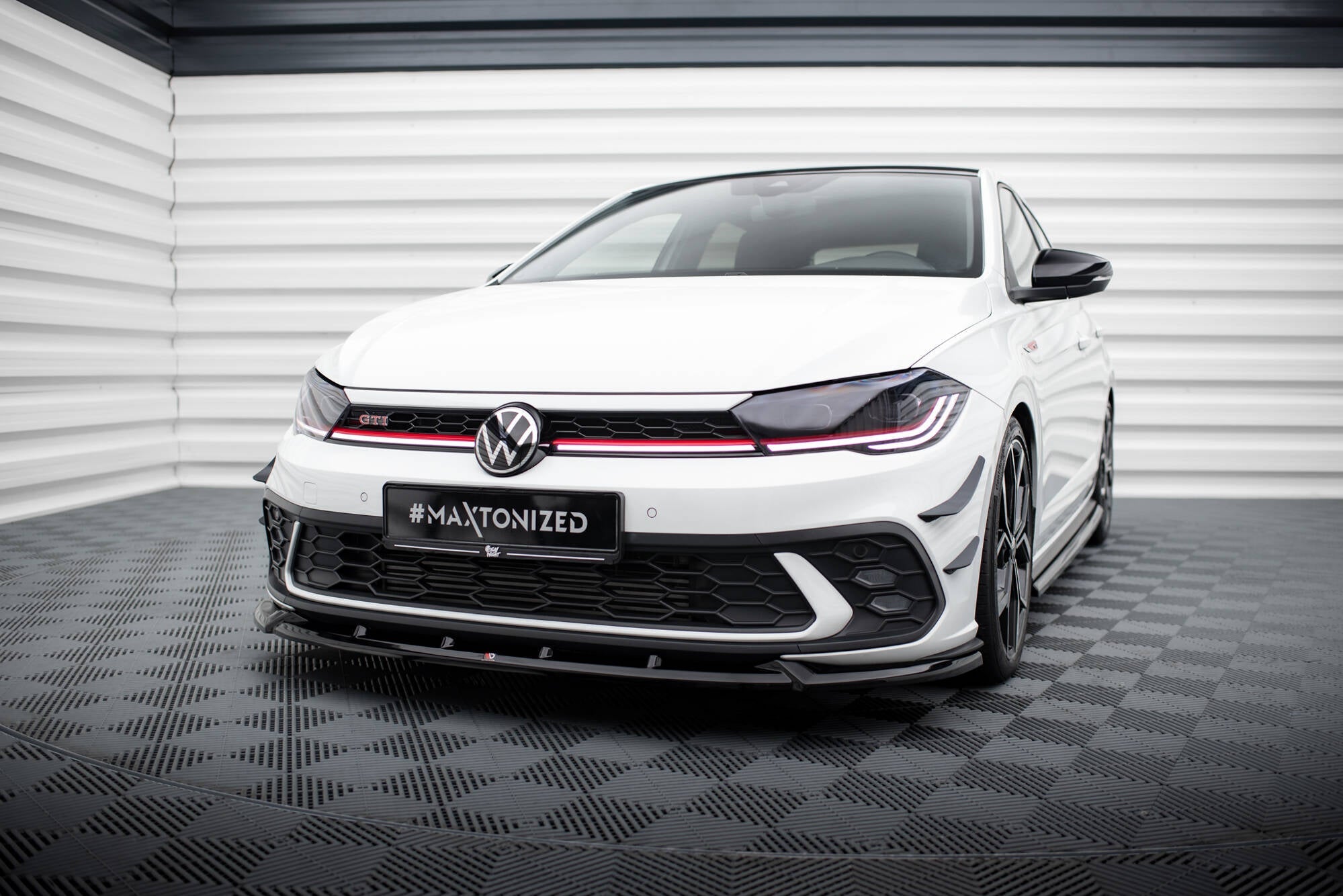 Maxton Design - Frontlippe V2 für VW Polo GTI Mk6 Facelift - Aerowerk.