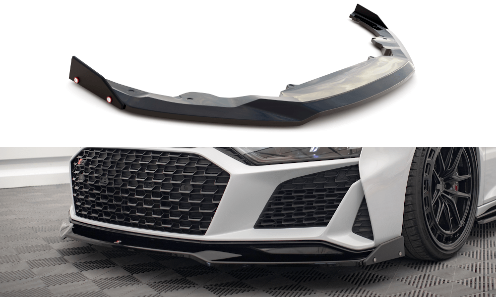 Maxton Design - Frontlippe V3 + Flaps für Audi R8 Mk2 Facelift - Aerowerk.