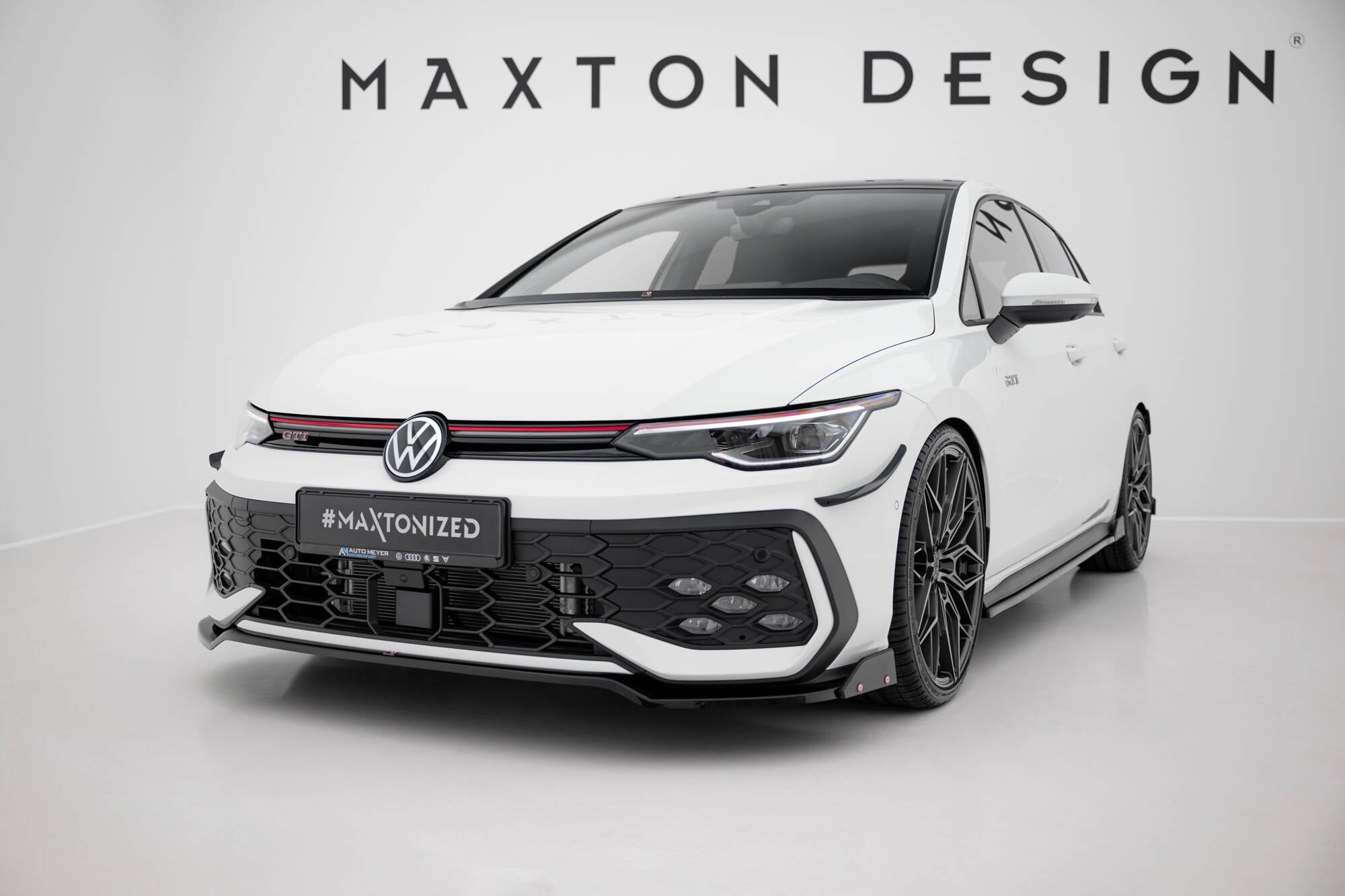 Maxton Design - Frontlippe V3 + Flaps für VW Golf GTI / GTE / R - Line Mk8 Facelift - Aerowerk.