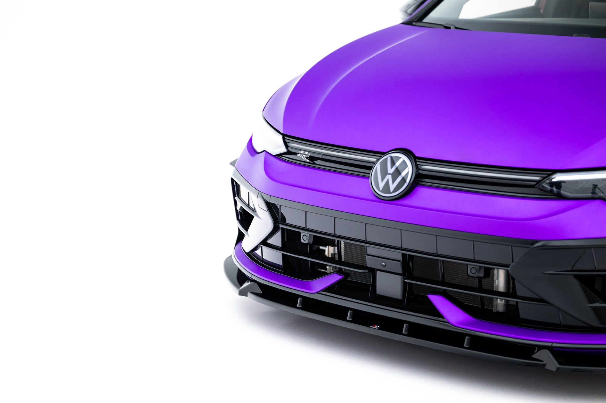 Maxton Design - Frontlippe V3 + Flaps für VW Golf R Mk8 Facelift - Aerowerk.