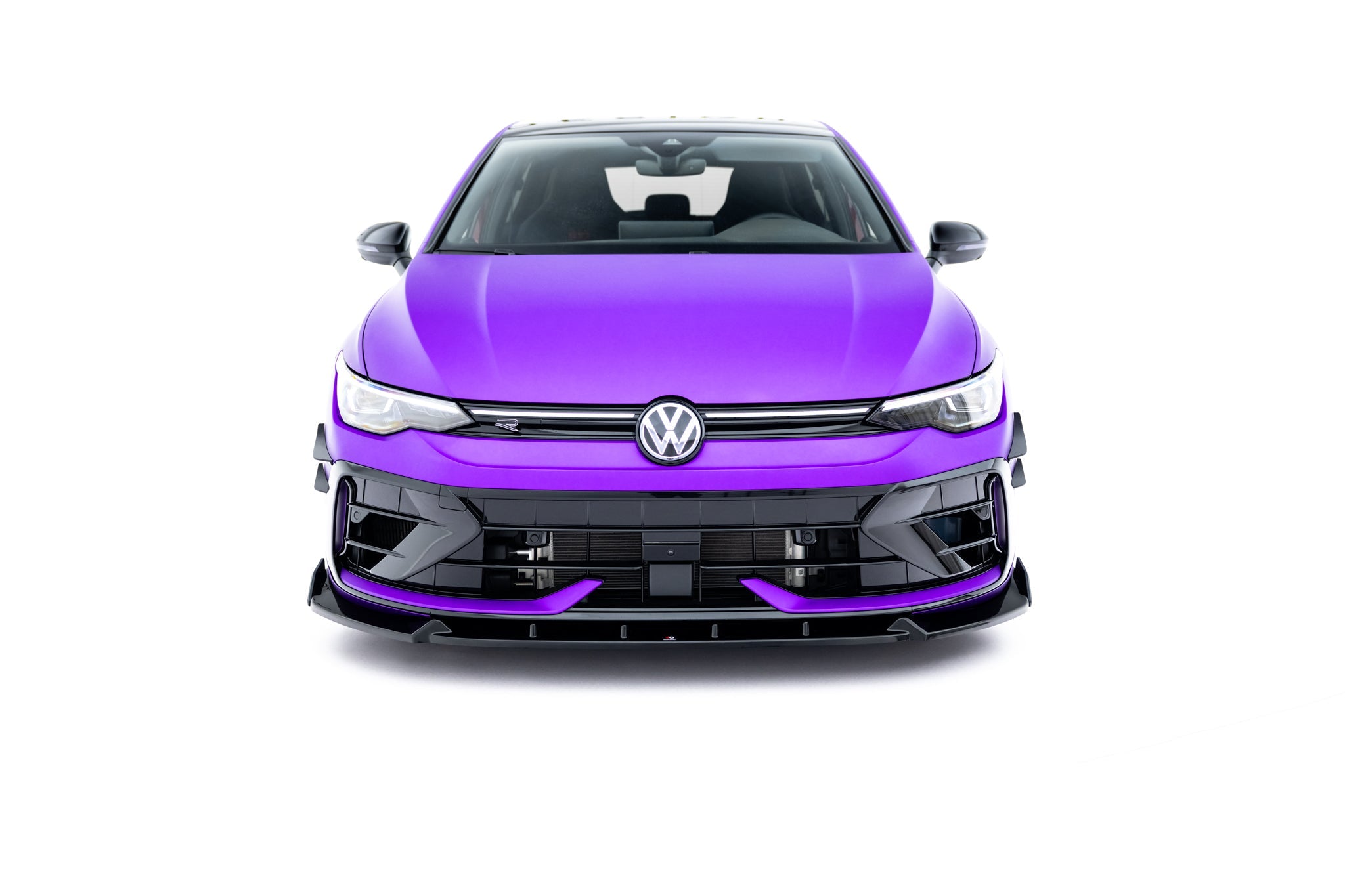 Maxton Design - Frontlippe V3 + Flaps für VW Golf R Mk8 Facelift - Aerowerk.