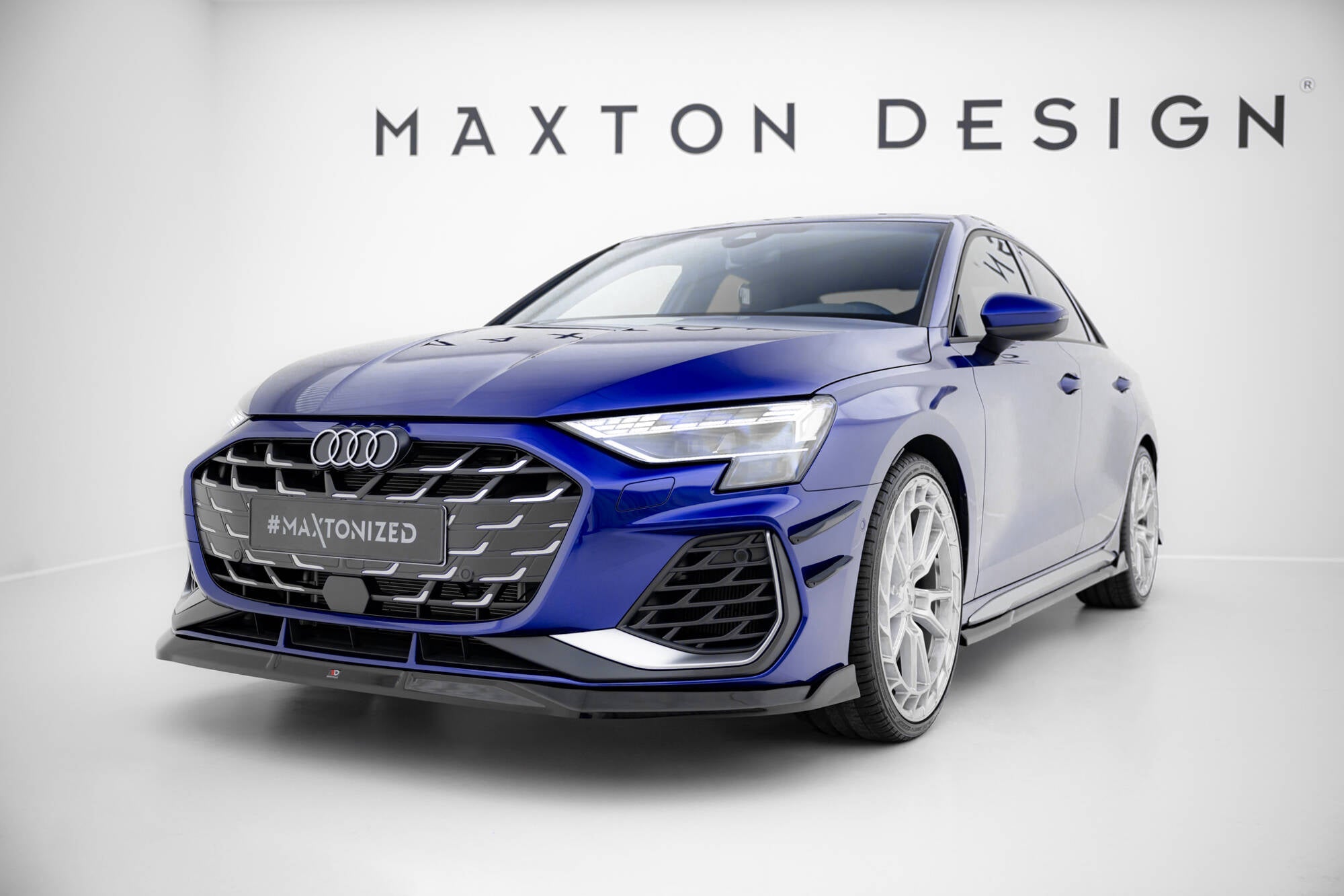 Maxton Design - Frontlippe V3 für Audi A3 S - Line Limousine / S3 Limousine 8Y Facelift - Aerowerk.
