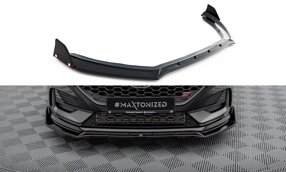 Maxton Design - Frontlippe V4 + Flaps für Ford Fiesta ST / ST - line Mk8 Facelift - Aerowerk.