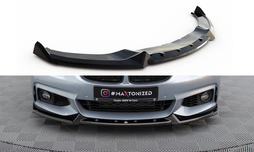 Maxton Design - Frontlippe V.4 für BMW 4er Coupe / Gran Coupe / Cabrio M - Paket F32 / F36 / F33 - Aerowerk.