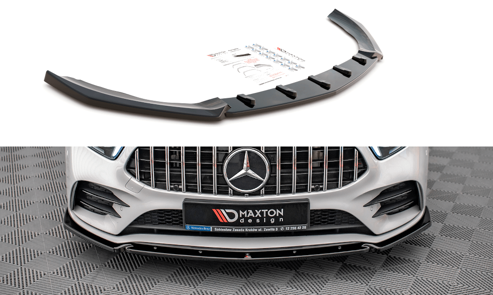 Maxton Design - Frontlippe V4 für Mercedes A35 AMG / AMG - Line W177 - Aerowerk.