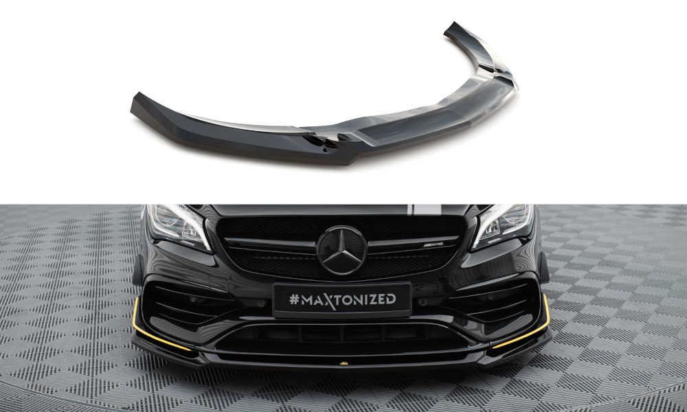 Maxton Design - Frontlippe V4 für Mercedes - AMG CLA 45 Aero C117 Facelift - Aerowerk.