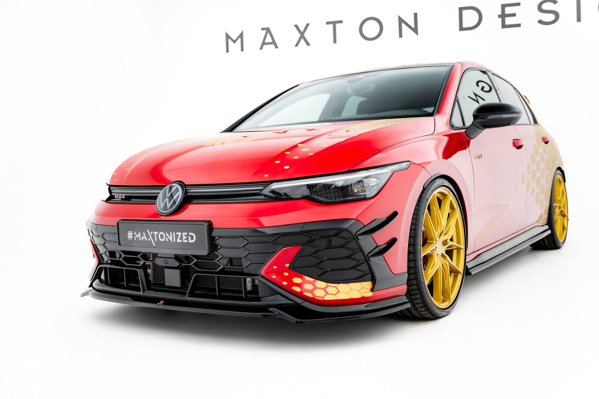 Maxton Design - Frontlippe V4 für VW Golf GTI Clubsport Mk8 Facelift - Aerowerk.