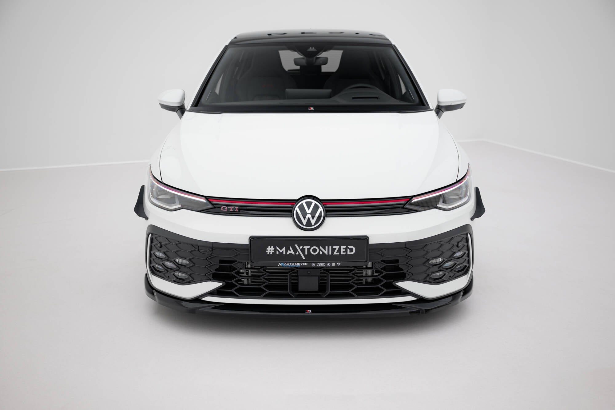 Maxton Design - Frontlippe V4 für VW Golf GTI / GTE / R - Line Mk8 Facelift - Aerowerk.