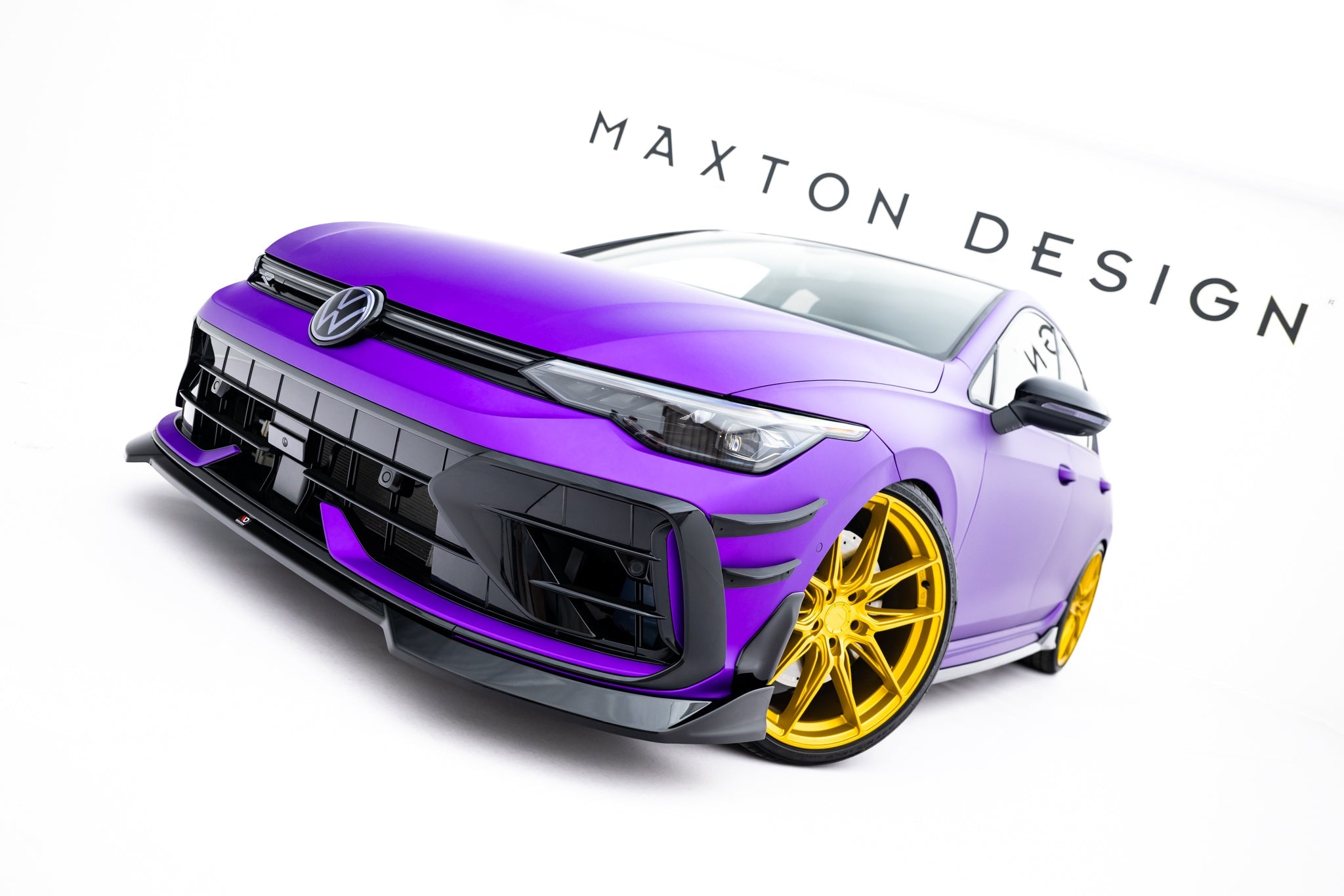 Maxton Design - Frontlippe V4 für VW Golf R Mk8 Facelift - Aerowerk.