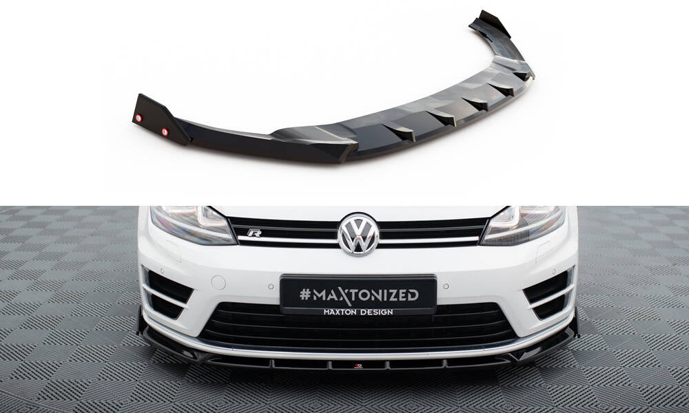 Maxton Design - Frontlippe V5 + Flaps für VW Golf R / R - Line Mk7 - Aerowerk.