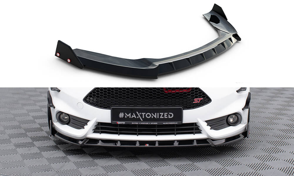Maxton Design - Frontlippe V6 + Flaps für Ford Fiesta ST Mk7 Facelift - Aerowerk.
