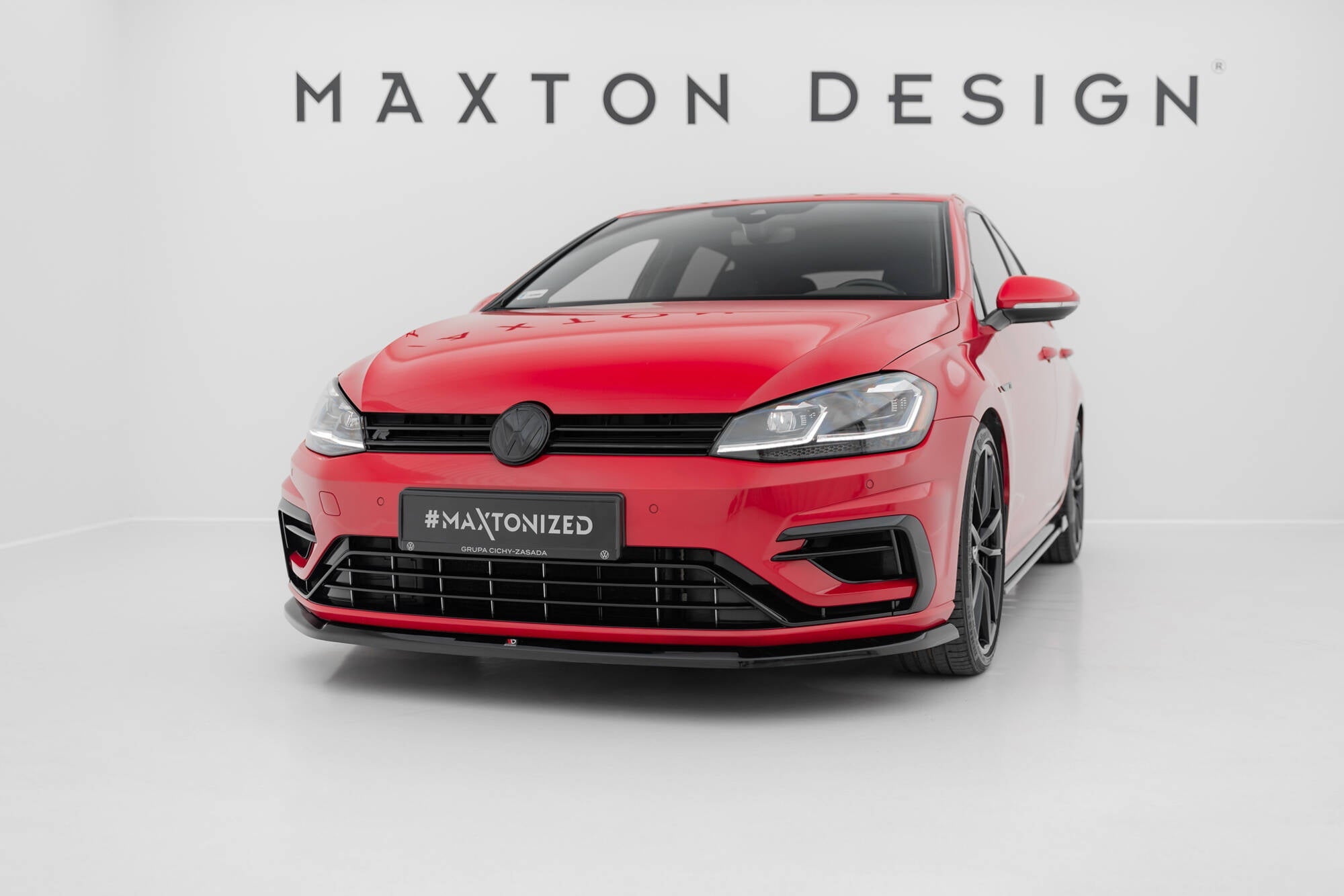 Maxton Design - Frontlippe V6 für VW Golf R / R - Line Mk7 Facelift - Aerowerk.