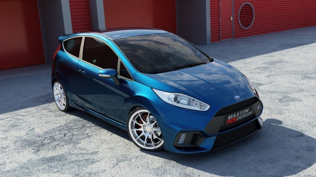 Maxton Design - Frontstoßstange passend für FORD FIESTA MK7 NACHFL (FOCUS RS 2015 LOOK) mit LED - Aerowerk.
