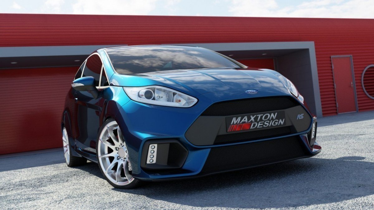 Maxton Design - Frontstoßstange passend für FORD FIESTA MK7 NACHFL (FOCUS RS 2015 LOOK) mit LED - Aerowerk.