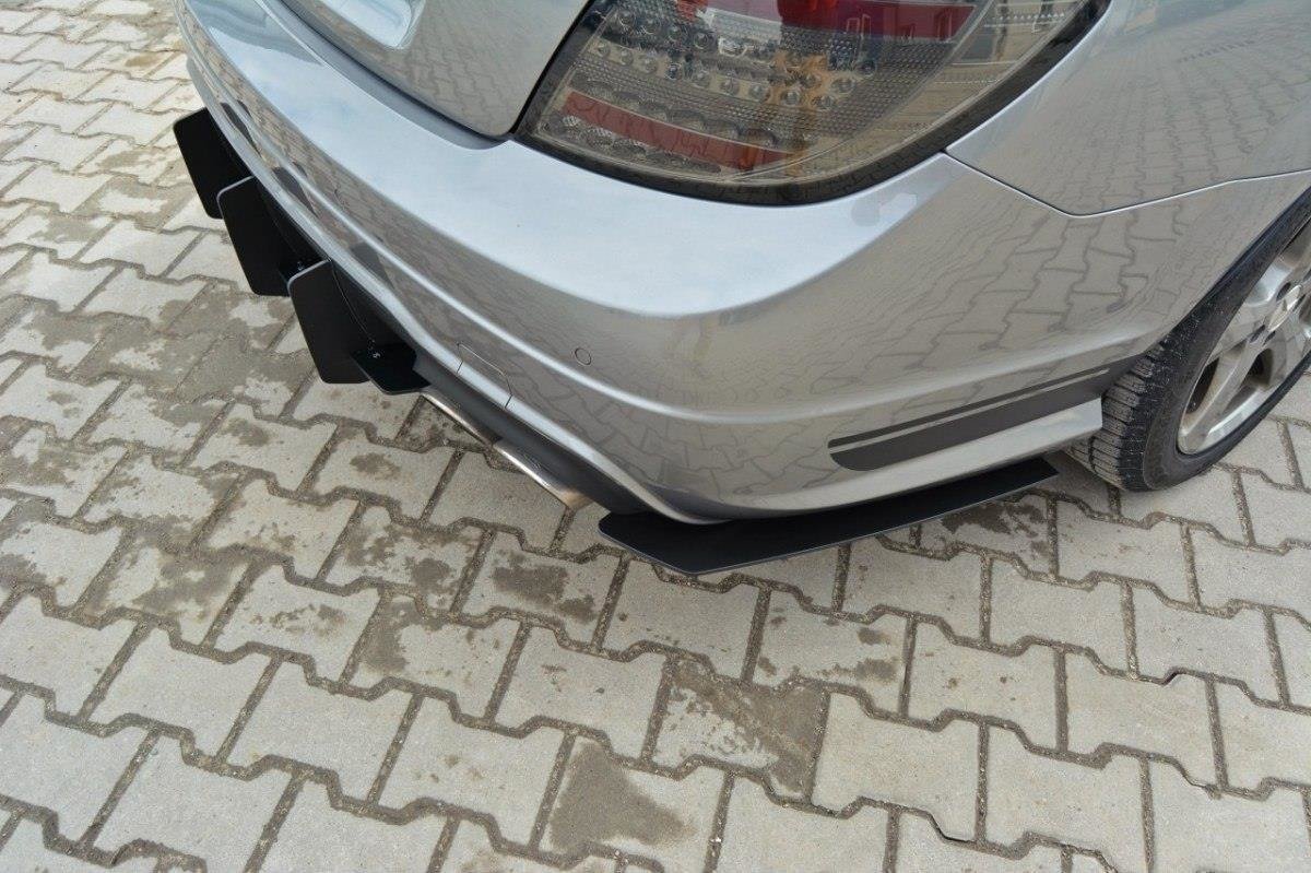 Maxton Design - für Mercedes - Benz C Limousine / Kombi AMG - Line W204 / S204 Diffusor Heck Ansatz für Diffusor für & Heck Ansatz Flaps Diffusor für - Aerowerk.
