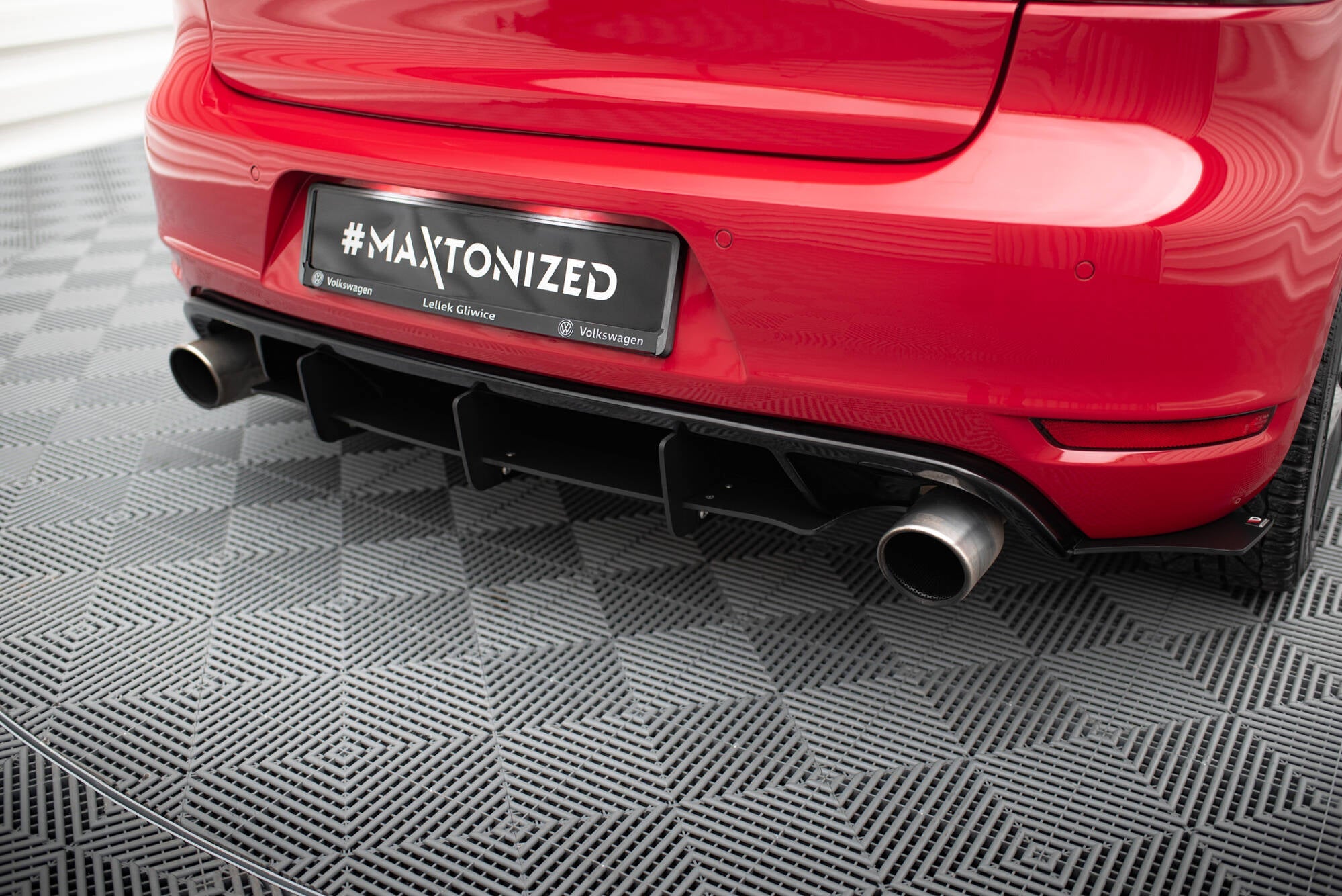 Maxton Design - für VW GOLF 6 GTI / 35TH Diffusor Heck Ansatz für Diffusor für & Heck Ansatz Flaps Diffusor für - Aerowerk.