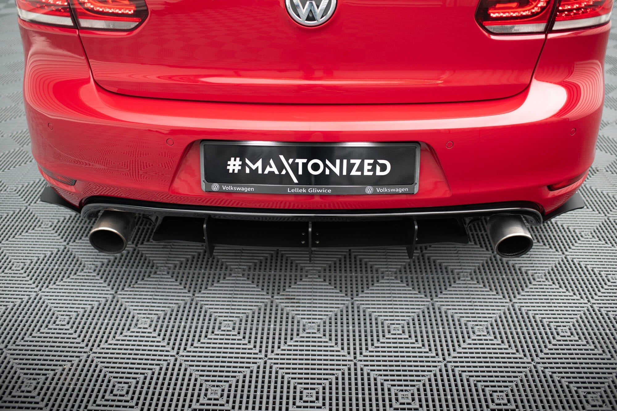 Maxton Design - für VW GOLF 6 GTI / 35TH Diffusor Heck Ansatz für Diffusor für & Heck Ansatz Flaps Diffusor für - Aerowerk.