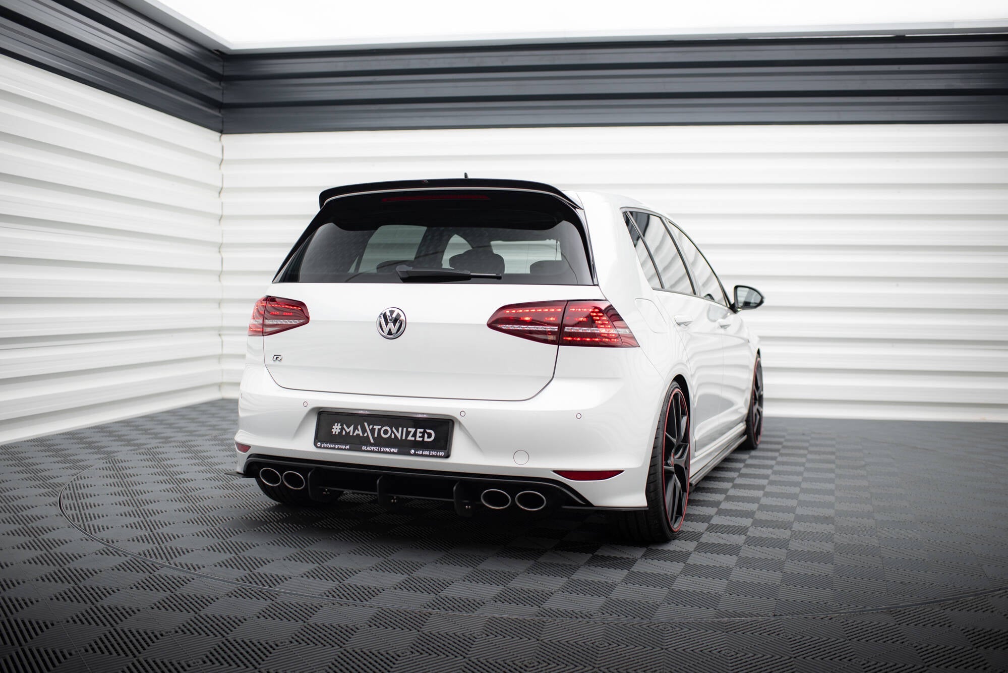 Maxton Design - für VW GOLF 7 R HATCHBACK Diffusor Heck Ansatz für Diffusor für & Heck Ansatz Flaps Diffusor für - Aerowerk.