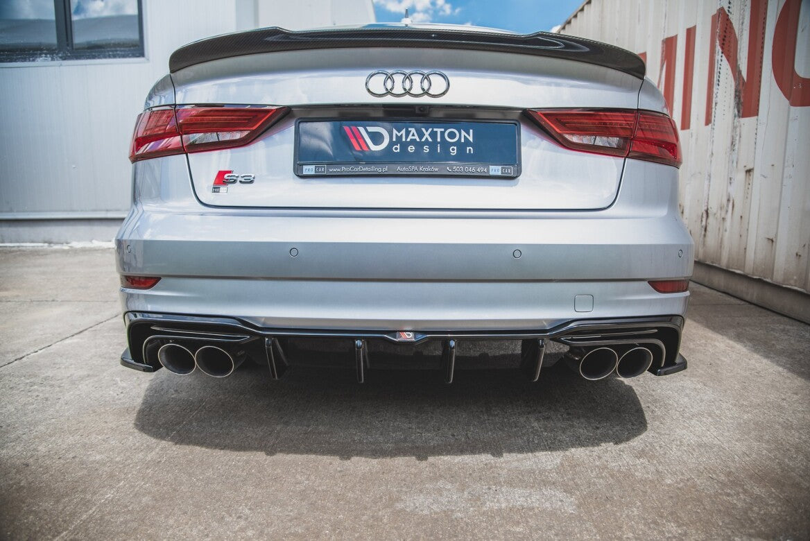 Heck Ansatz Diffusor für Audi S3 Limousine 8V Facelift - Aerowerk.