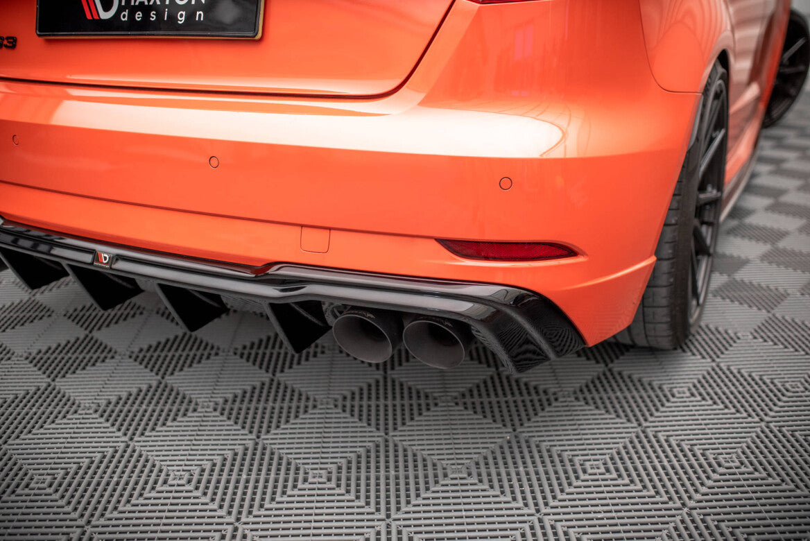 Heck Ansatz Diffusor V.2 für Audi RS3 8V Facelift - Aerowerk.
