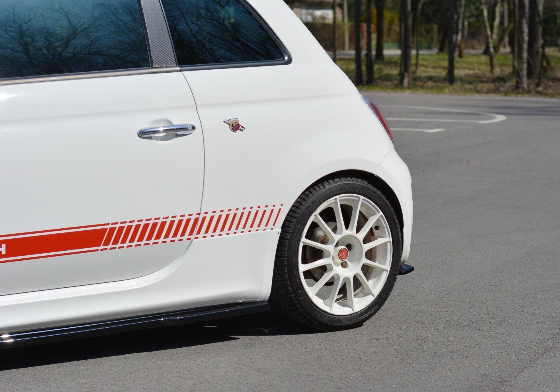 Maxton Design - Heck Ansatz Flaps Diffusor für Abarth 500 Mk1 - Aerowerk.