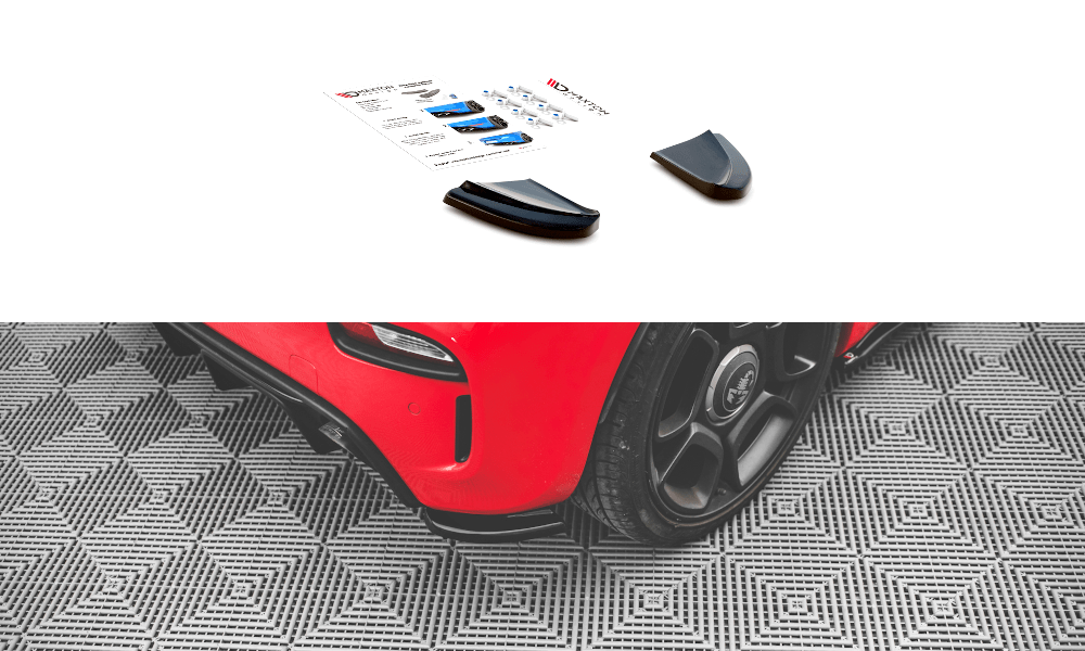 Maxton Design - Heck Ansatz Flaps Diffusor für Abarth 595 Mk1 Facelift - Aerowerk.