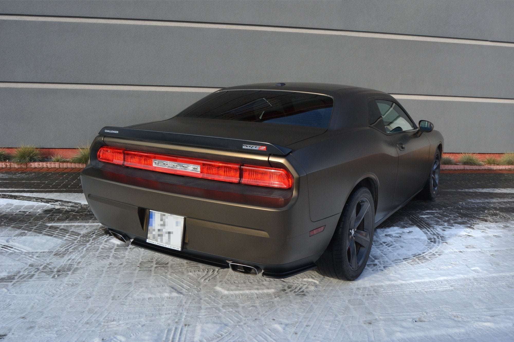 Maxton Design - Heck Ansatz Flaps Diffusor für DODGE CHALLENGER MK3. PHASE - I SRT8 COUPE - Aerowerk.